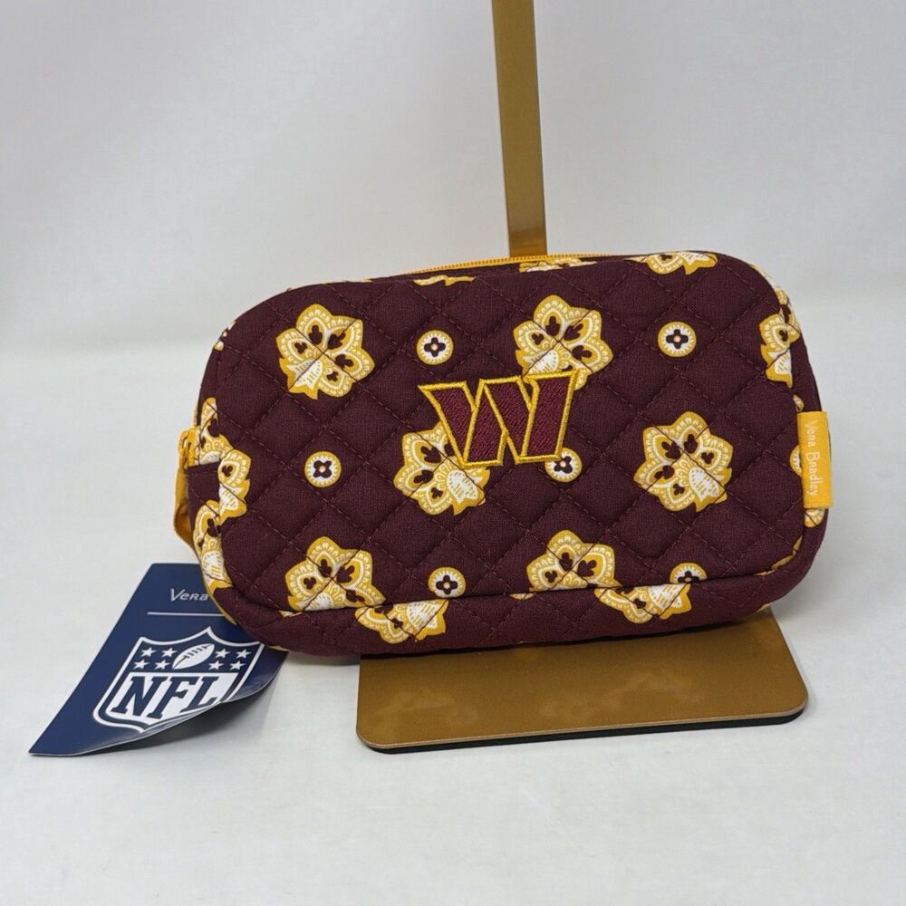 NWT Vera Bradley Washington Commanders NFL Mini Belt Bag Burgundy Gold